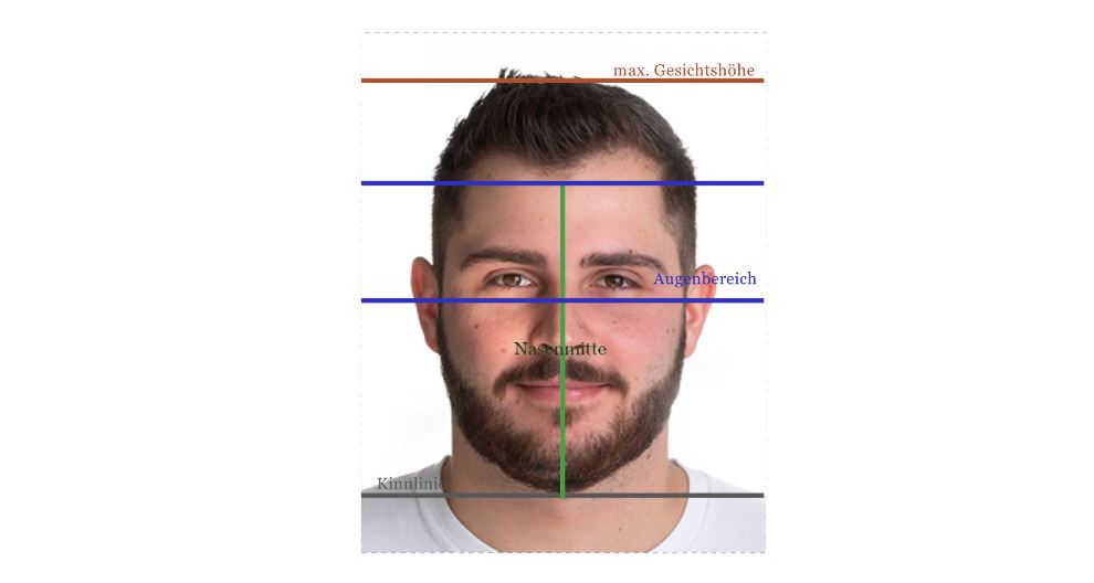 Biometrisches Passbild online in Fotografenqualität